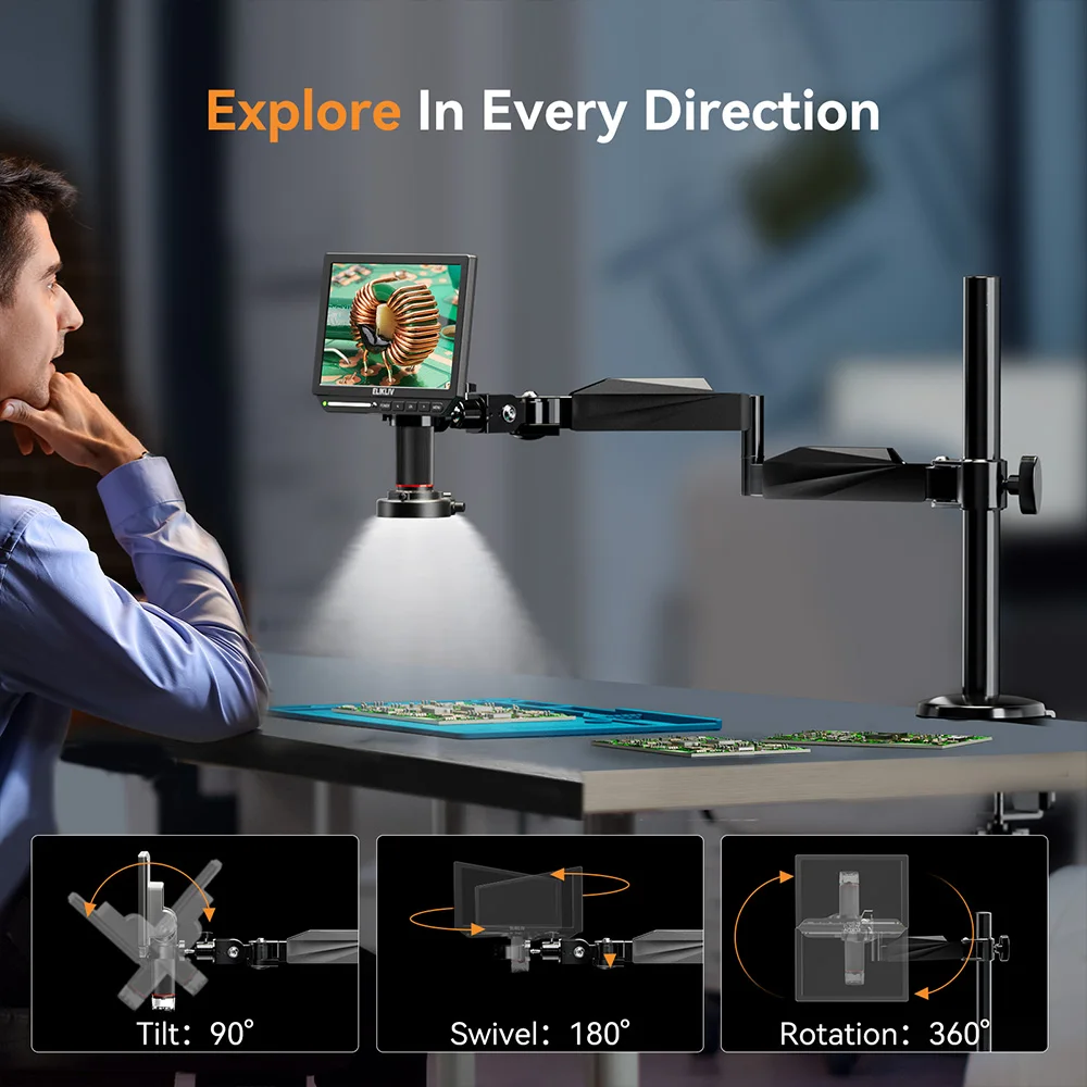 Elikliv EM4K 4K Digital Micros - Electronics Repair Microscope review and price